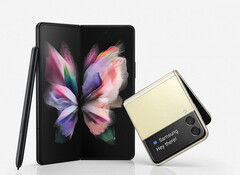 De Galaxy Z Fold4 en Galaxy Z Flip4 zullen lijken op hun voorgangers, afgebeeld. (Afbeelding bron: Samsung)