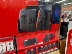 Detailhandeldisplay Nintendo Switch 2 (Afbeeldingsbron: Nintendeal X-account)