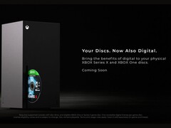 Een poster waarin het Xbox Disc to Digital-initiatief wordt uitgelicht