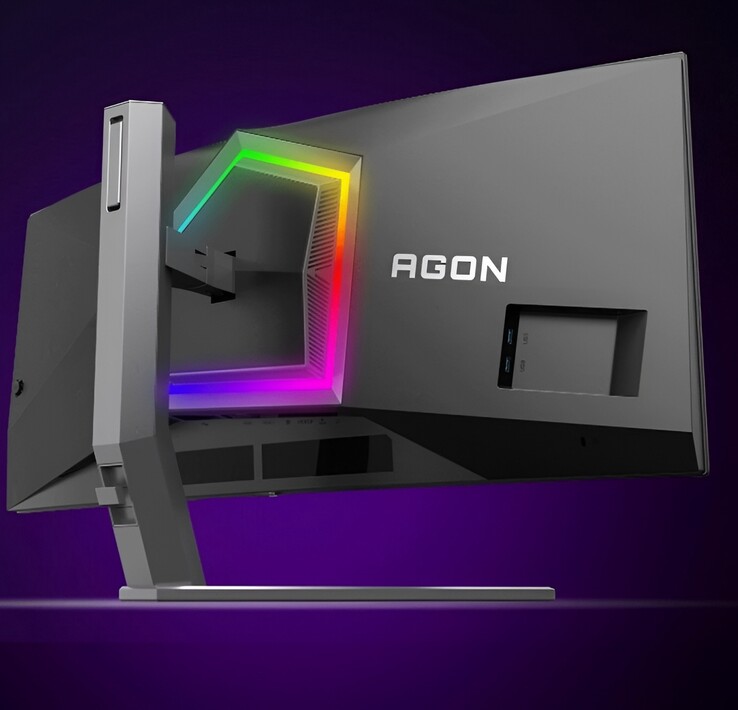 De Agon Pro gamingmonitor is voorzien van RGB-verlichting.