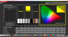 CalMAN ColorChecker gekalibreerd (referentiekleurruimte sRGB)