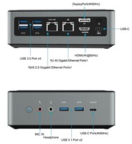 De Minisforum EliteMini HM80 biedt uitgebreide aansluitmogelijkheden