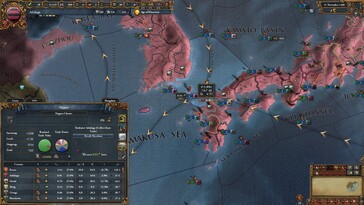 Afgebeeld: Een gameplay screenshot van Europa Universalis IV.