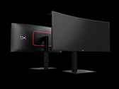 De HyperX Omen 34-inch bevat ook een hoofdtelefoonhouder aan de linkerkant. (Afbeeldingsbron: HP)