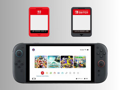 Game Card en Game-Key Card afgebeeld boven Nintendo Switch 2 (Afbeelding bron: Nintendo of America met bewerkingen)