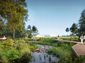 Een concept render van Rivian's toekomstige fabriek (afbeelding: Georgia.org)