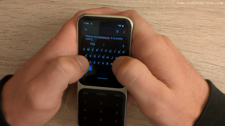 (Afbeeldingsbron: u/sebastiansnell op r/sidephone subreddit)