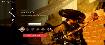 De "Tarnished Flame" blade skin (bron: Sony)