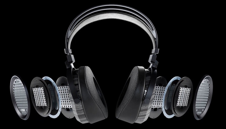 De VSX Immersion One-hoofdtelefoon gebruikt vlakke diafragma's van één micron dik. (Afbeeldingsbron: Steven Slate Audio)