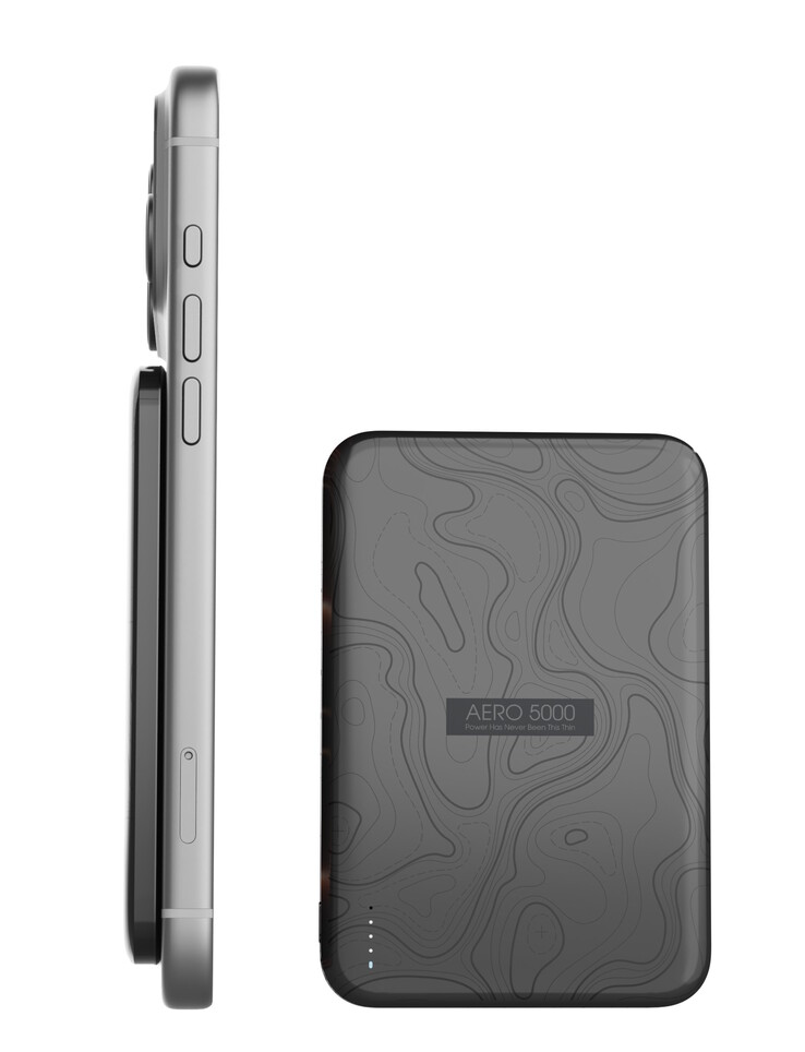 De Tessan Aero 5000-powerbank laadt MagSafe-compatibele telefoons magnetisch op.