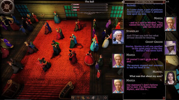 Afbeelding: Een screenshot van de gameplay uit The Necromancer's Tale.