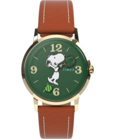 Peanuts x Timex Marlin Hand-Wound Snoopy Tennis TW2V88800 voorkant