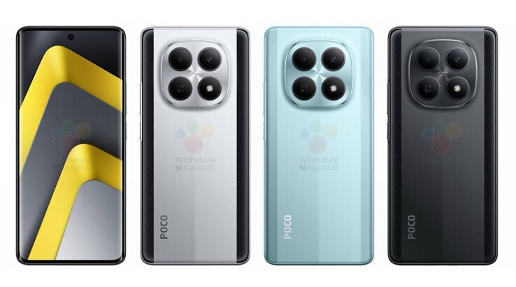 De Poco M8 en Poco M8 Pro hebben in principe hetzelfde ontwerp (Afbeelding bron: Winfuture)