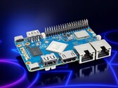 De Banana Pi BPI-F5 is een nieuwe SBC die beschikt over de Allwinner T527 ARM SoC en een RISC-V MCU aan boord. (Afbeeldingsbron: Banana Pi)