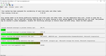 Acer Predator Triton 300 - LatencyMon statistieken