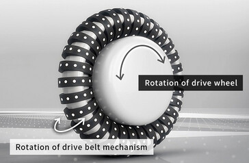 De UNI-ONE kan 360 graden op zijn plaats draaien met behulp van Honda Omni Traction Drive System wielen. (Bron: Honda)