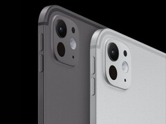 Apple iPad Pro M5 in space zwart en zilver, met zijn slanke behuizing en enkele camera aan de achterkant. (Afbeeldingsbron: Apple)