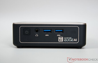 Sapphire Edge AI - Aansluitingen aan de voorkant