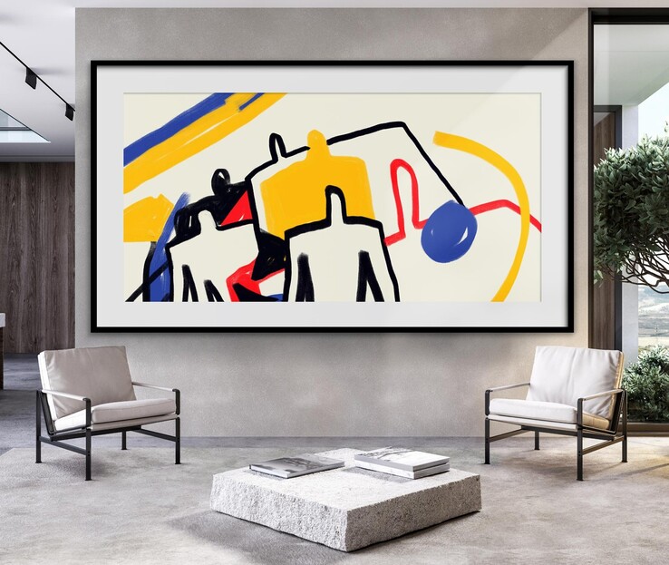 Het LG Magnit Active Micro LED-scherm kan een selectie kunstwerken weergeven als het niet actief gebruikt wordt. (Afbeeldingsbron: LG)