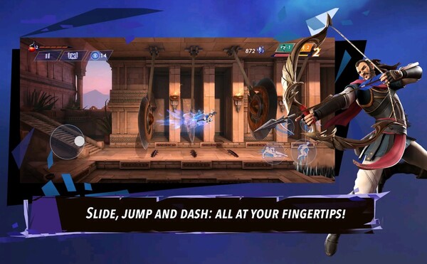 Prince of Persia: The Lost Crown heeft aanraakbesturing maar ook ondersteuning voor een controller. (Afbeeldingsbron: Ubisoft)