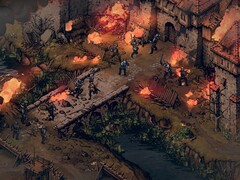 Een afbeelding van verschillende personages in Thronebreaker: The Witcher Tales.