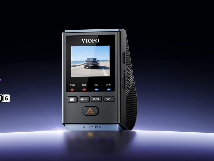 De Viofo A119M Pro dashcam heeft een display van 1,5 inch (bron: Viofo)