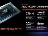 Sommige Ryzen 7040 Phoenix-HS-processoren zullen een AMD XDNA AI-engine bevatten. (Bron: AMD)