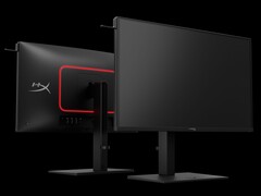 HyperX OMEN 27-inch QD-OLED gaming-monitoren met voor- en achterkant (Afbeeldingsbron: HP)