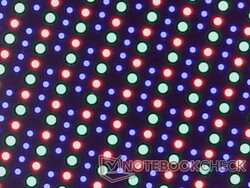Haarscherpe OLED RGB subpixel array