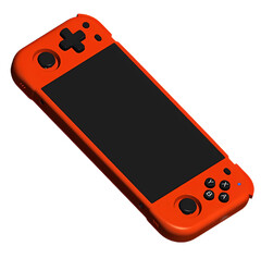 De XU40 H55 lijkt gemodelleerd te zijn naar de Switch Lite, maar met een verplaatste d-pad en linker joystick. (Afbeelding bron: XU Retro via Retro Handhelds)