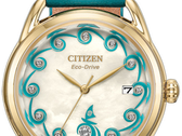 De wijzerplaat van het nieuwe horloge uit de Citizen x Moana-collectie is afgewerkt met parelmoer.