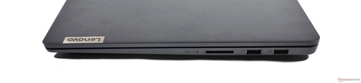 Rechts: SD-kaartlezer, 2x USB-A 3.2 Gen 1