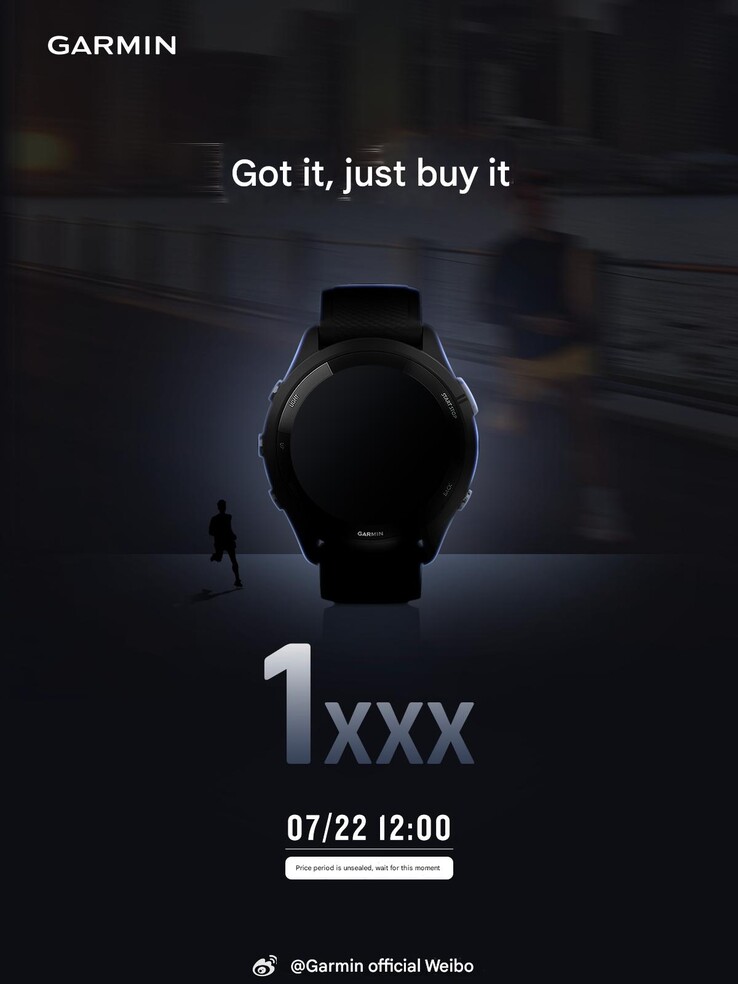 De afbeelding gedeeld door Garmin in een Weibo-post waarin de aankomende smartwatch wordt aangekondigd. (Afbeelding bron: Garmin via Weibo, machine vertaald)