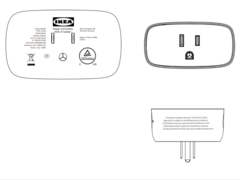 De IKEA SPELNING smart plug is verschenen in een aanvraag bij de FCC. (Afbeeldingsbron: FCC)