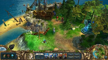 Afgebeeld: een gameplay-screenshot van King’s Bounty: Crossworlds.
