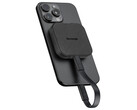 De MagSafe-compatibele NX-P4MG kost ongeveer $188 in Japan. Afgebeeld: de draagbare SSD bevestigd aan een iPhone. (Afbeeldingsbron: Nextorage)