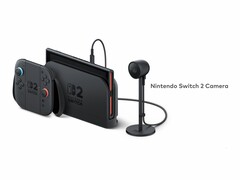De Nintendo Switch 2 Camera wordt via USB-C aangesloten op de Nintendo Switch 2. (Afbeelding bron: Nintendo)