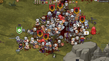 Een afbeelding van een gevecht tussen twee legers in Norland.