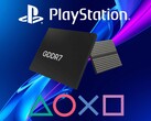 PlayStation-logo met GDDR7-geheugen afgebeeld (Afbeelding bron: Sony PlayStation, Memphis Electronic GmbH met bewerkingen)