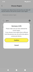 Regio instellen