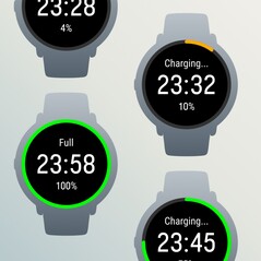De tijd wordt weergegeven tijdens het opladen