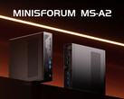 De Minisforum MS-A2 kan nu voor $200 minder gekocht worden door zijn Ryzen 9 9955HX APU op te offeren. (Afbeeldingsbron: Minisforum)