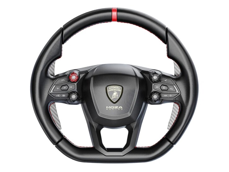 Lamborghini Revuelto replica stuurwiel. (Afbeelding bron: Moza)