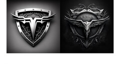 AI-gegenereerde Tesla-logo's (afbeelding: American Trucks)
