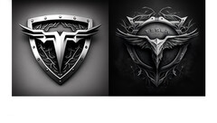 AI-gegenereerde Tesla-logo&#039;s (afbeelding: American Trucks)