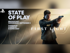 Een miniatuur van de State of Play-poster van 007: First Light (bron: PlayStation YT)