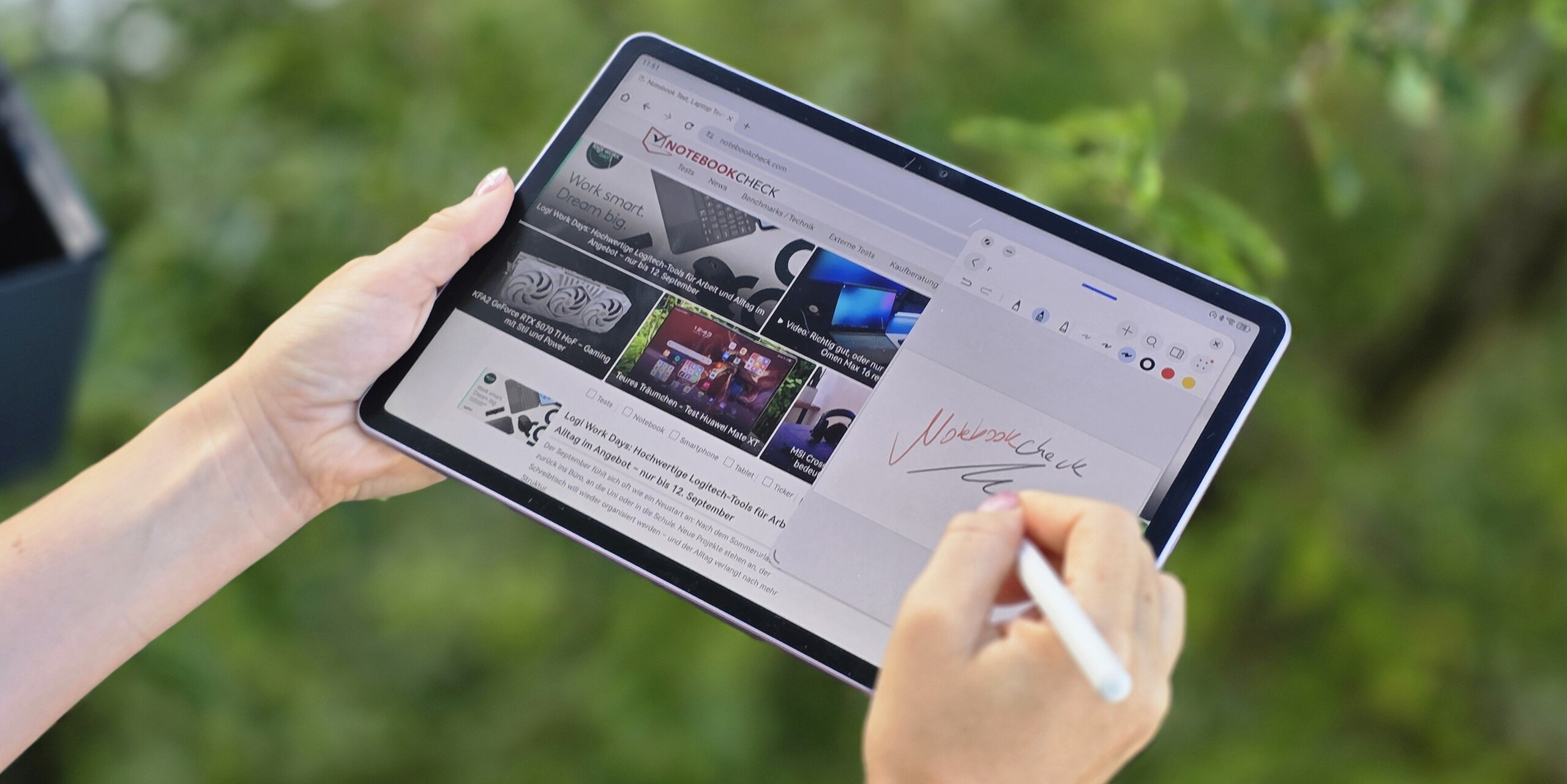 Huawei MatePad 11.5 (2025) PaperMatte tablet beoordeling (Foto bron: Marcus Herbrich) 