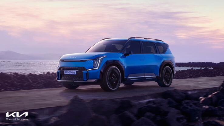 De Kia EV9 Land AWD GT-Line elektrische SUV. (Afbeeldingsbron: Kia)