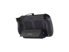 De Lenovo Legion Go 65W 12800mAh powerbank heeft een geïntegreerde kickstand. (Afbeeldingsbron: Lenovo)