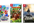 Verschillende Nintendo-spellen voor de Nintendo Switch zijn met korting verkrijgbaar.